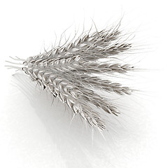 Image showing Metall spikelet. 3d render