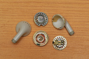 Image showing Broken Earphones