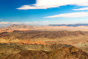 Image showing aerial view of grand canyon from helicopter