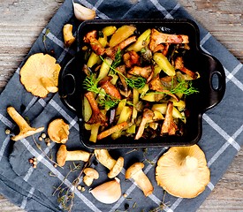 Image showing Roasted Chanterelles Ragout 