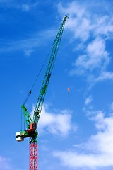 Image showing Colorful Construction Crane