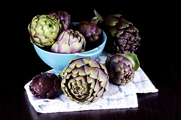 Image showing Perfect Raw Artichokes