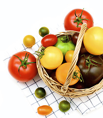 Image showing Fresh Colorful Tomatoes