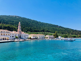 Image showing Panormitis Monastery, Symi island, Greece