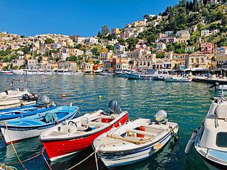 Image showing Beautiful view of Symi island