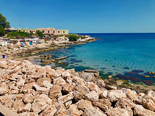 Image showing beautiful coastline of Rhodes island