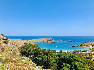 Image showing Beautiful landscape of Rhodes Island