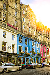 Image showing Street view of Edinburgh