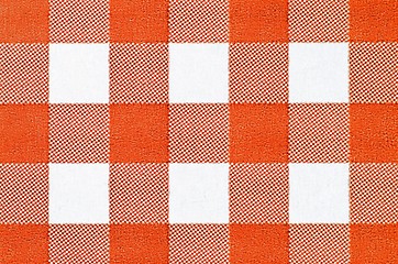 Image showing Orange Checkered Background