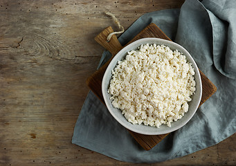 Image showing bowl of cottage cheese