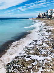 Image showing Beautiful view of Aegean sea coastline 