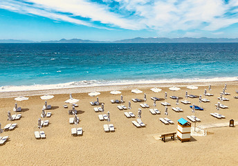 Image showing Beautiful view of Aegean sea coastline 