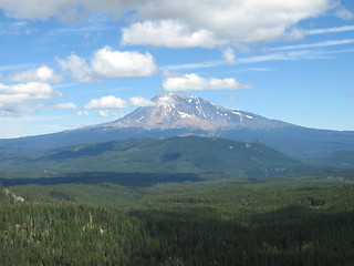 Image showing View Of Mountains With Clouds