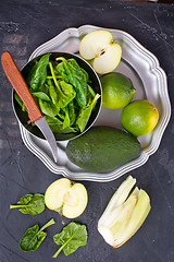 Image showing green food