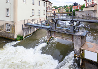 Image showing river Regnitz in Bamberg Germany