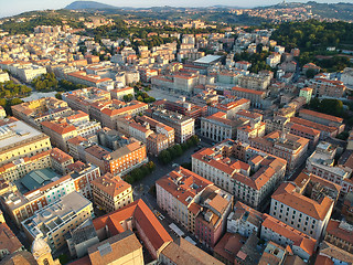 Image showing flight over the city of Ancona Italy