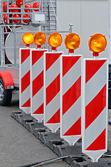 Image showing Road Barrier Lights