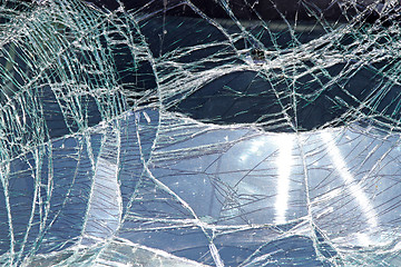 Image showing Broken Windscreen