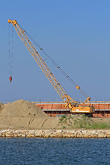 Image showing Crawler Crane Construction