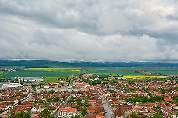 Image showing Panorama of Rasnov