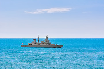 Image showing Air-defence Destroyer in the Sea