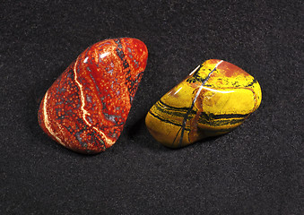 Image showing  Jasper stones - specimen of natural mineral rocks