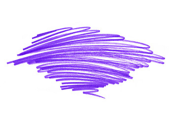 Image showing Abstract bright lilac touches texture on white