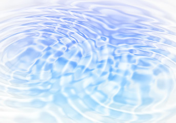 Image showing Abstract blue water ripples background