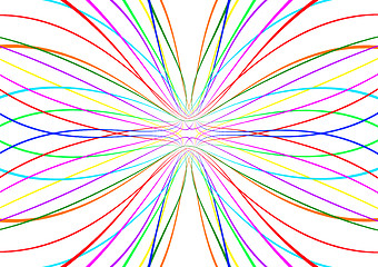 Image showing Bright abstract colorful lines pattern 