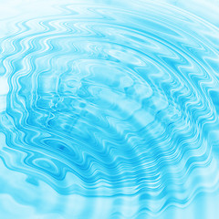 Image showing Abstract blue water ripples