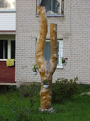 Image showing sculptur from tree
