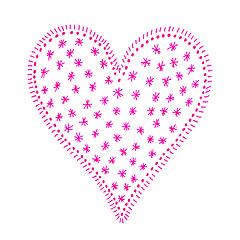 Image showing Love symbol with abstract pattern