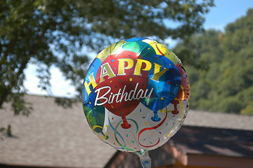 Image showing Happy birthday ballon