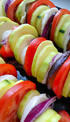 Image showing Cut vegetables cooked for baking