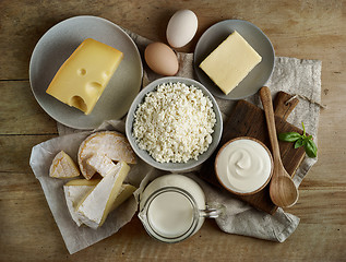 Image showing various dairy products