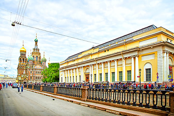 Image showing view of the Church of the Savior on Spilled Blood and the Russia