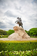 Image showing The Bronze Horseman monument, Saint Petersburg