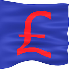 Image showing 3D British Pound Flag