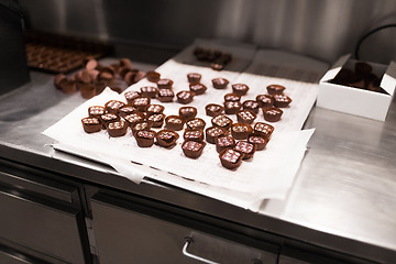 Image showing chocolate candies at confectionery shop