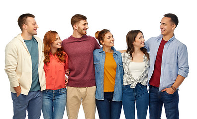 Image showing group of smiling friends