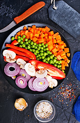 Image showing mushrooms with vegetables