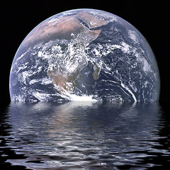 Image showing Sinking Earth