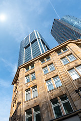 Image showing Frankfurt Germany with some skyscrapers