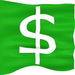 Image showing 3D Dollar Flag