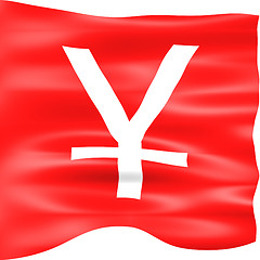 Image showing 3D Yen Flag