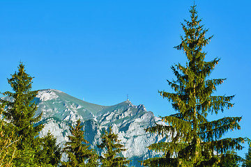 Image showing Caraiman Peak in the Bucegi Mountains