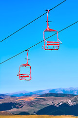 Image showing Chairlift in Sinaia