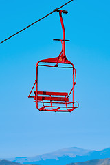 Image showing Chairlift in Sinaia