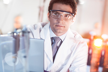 Image showing Portrait of an engineer in his working environment.