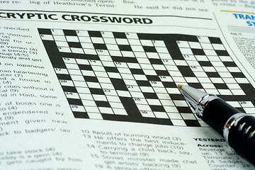 Image showing Crossword puzzle